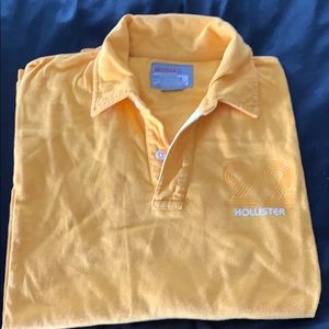 Yellow Hollister L/S collar shirt